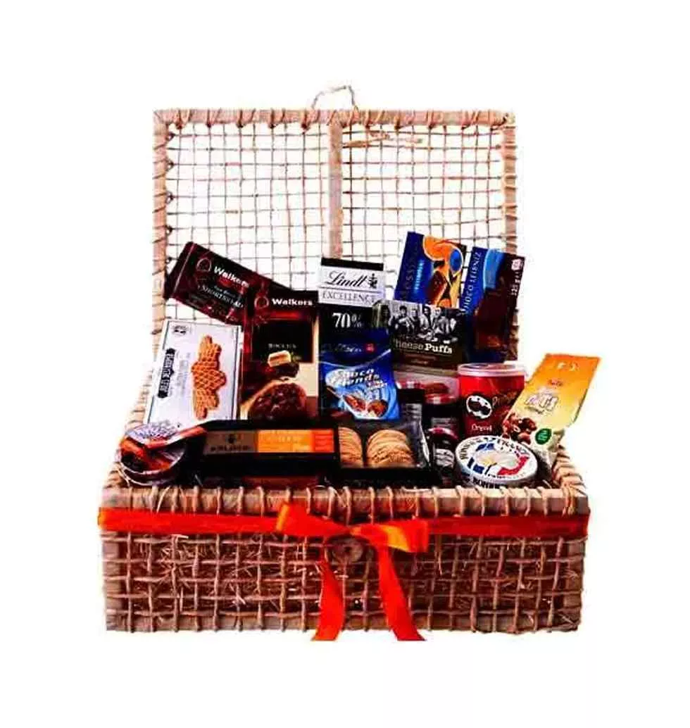 Gourmet Delights Gift Basket