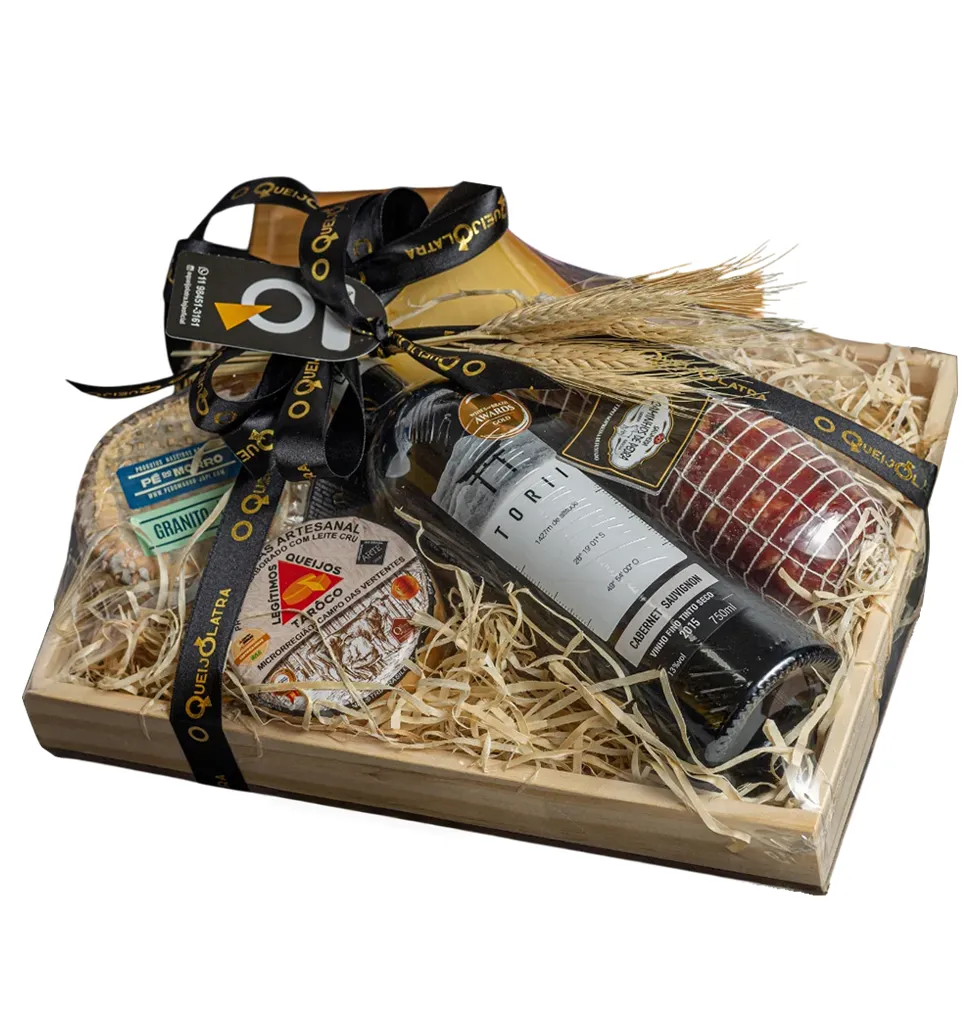 Rustic Elegance: Artisanal Cheese and Wine Board